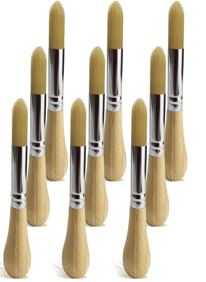 GACDR Toddler Paint Brushes, 9Pcs Baby Art Supplies for 1-3 Years Old, Washable & Non-Toxic Preschool Paintbrushes for Kids Arts and Crafts, Easy Grip Painting Tools for Children - Image 1